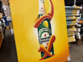 9x Canvas schilderij Heineken 60×90